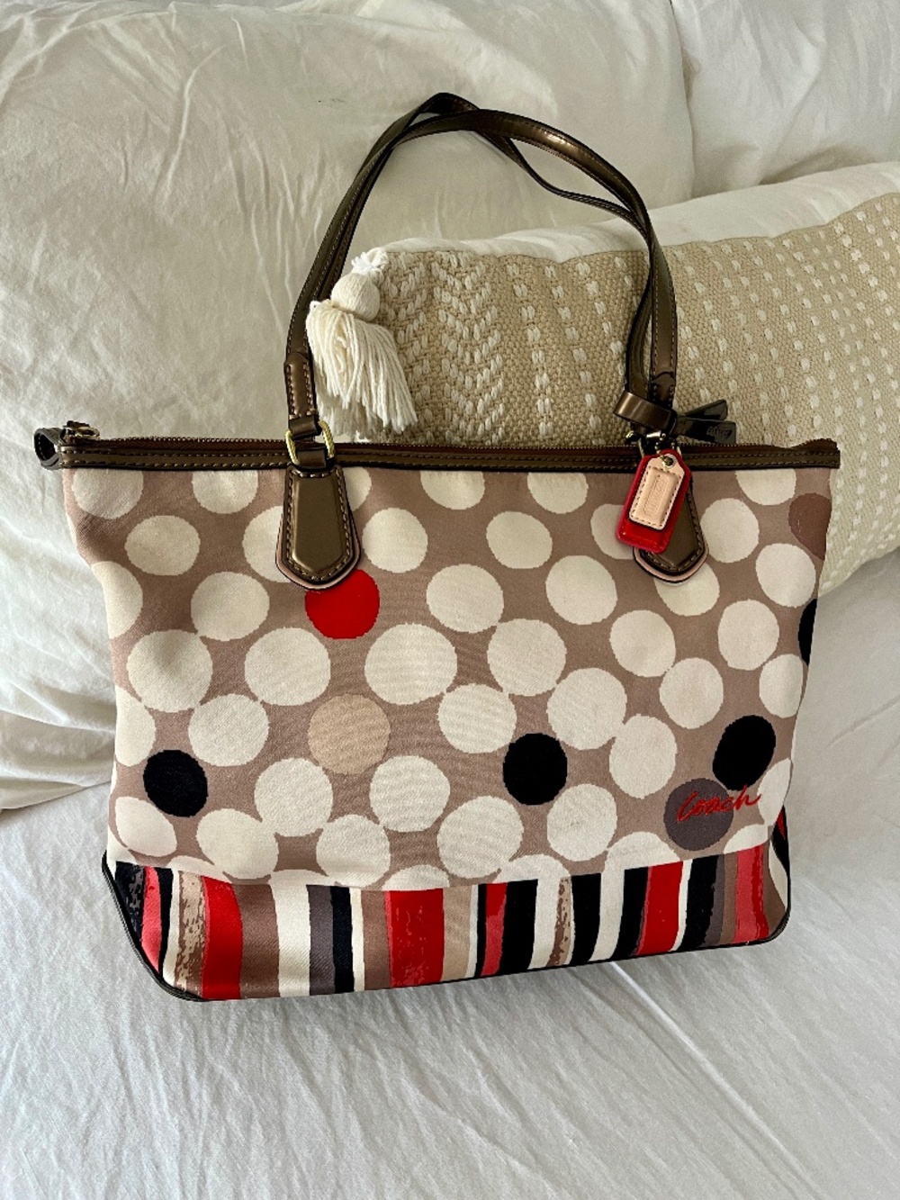 Coach Poppy Watercolor Tote